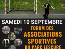 Participez au Forum des associations sportives du parc Lescure samedi 10 septembre